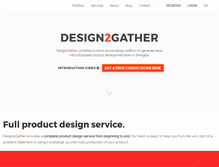 Tablet Screenshot of design2gather.com